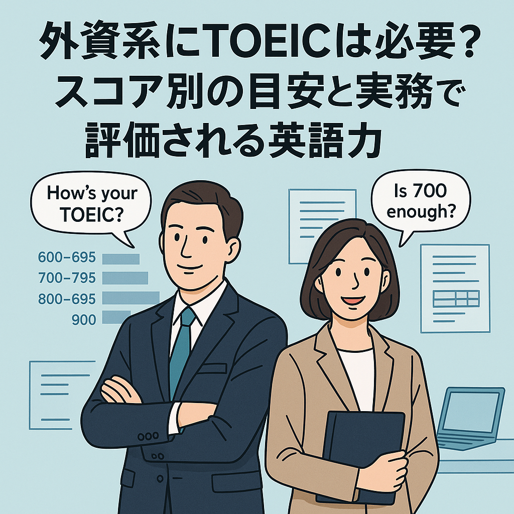 外資系はTOEIC何点必要？スコア別の評価と職種ごとの目安を徹底解説